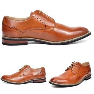 NEW Mens Bruno Leather Lined Oxfords Dress Shoes